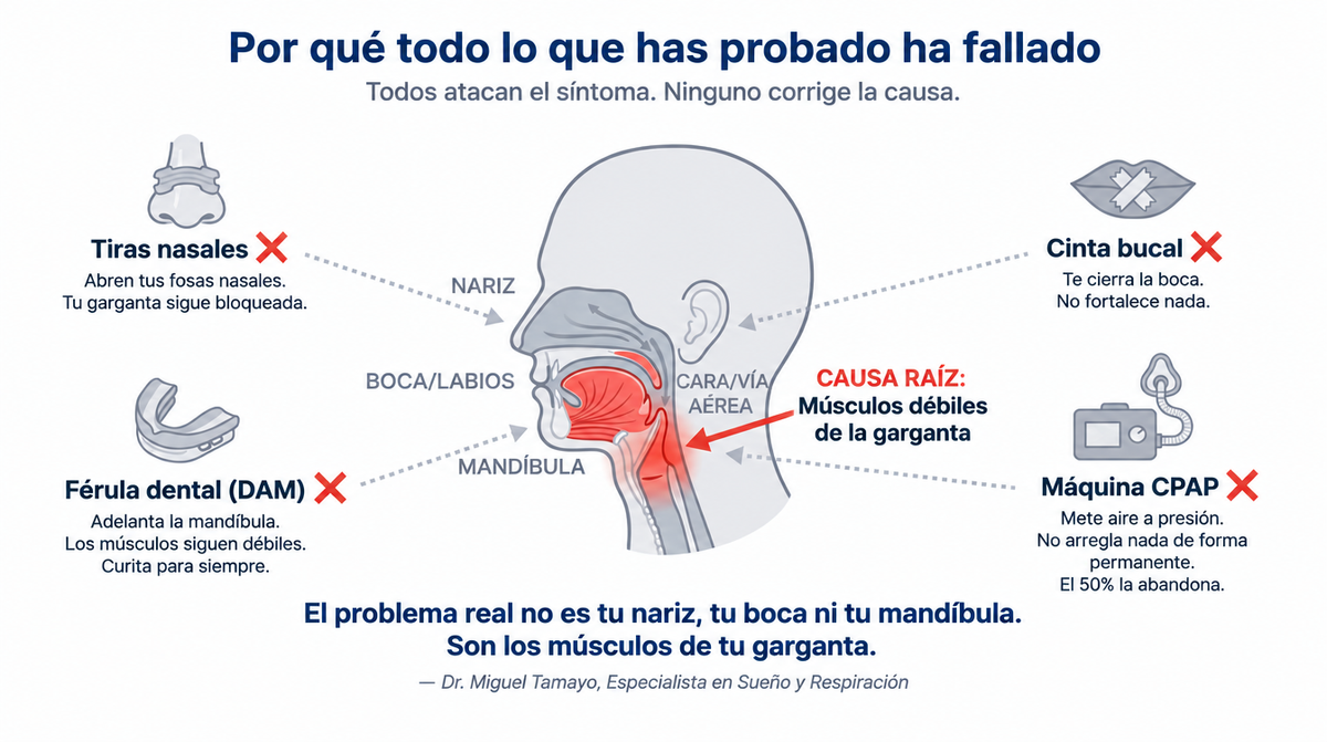 Todos atacan el síntoma. Ninguno corrige la causa.